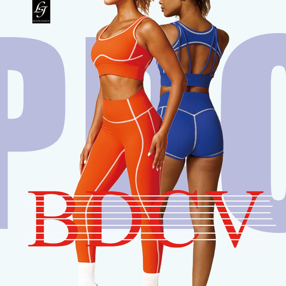 BDCV Pro Sports Outfit Women active wear set Yoga Suit High Waist Hip Lift No T Line Stretch Yoga Pants - BodyCarver
