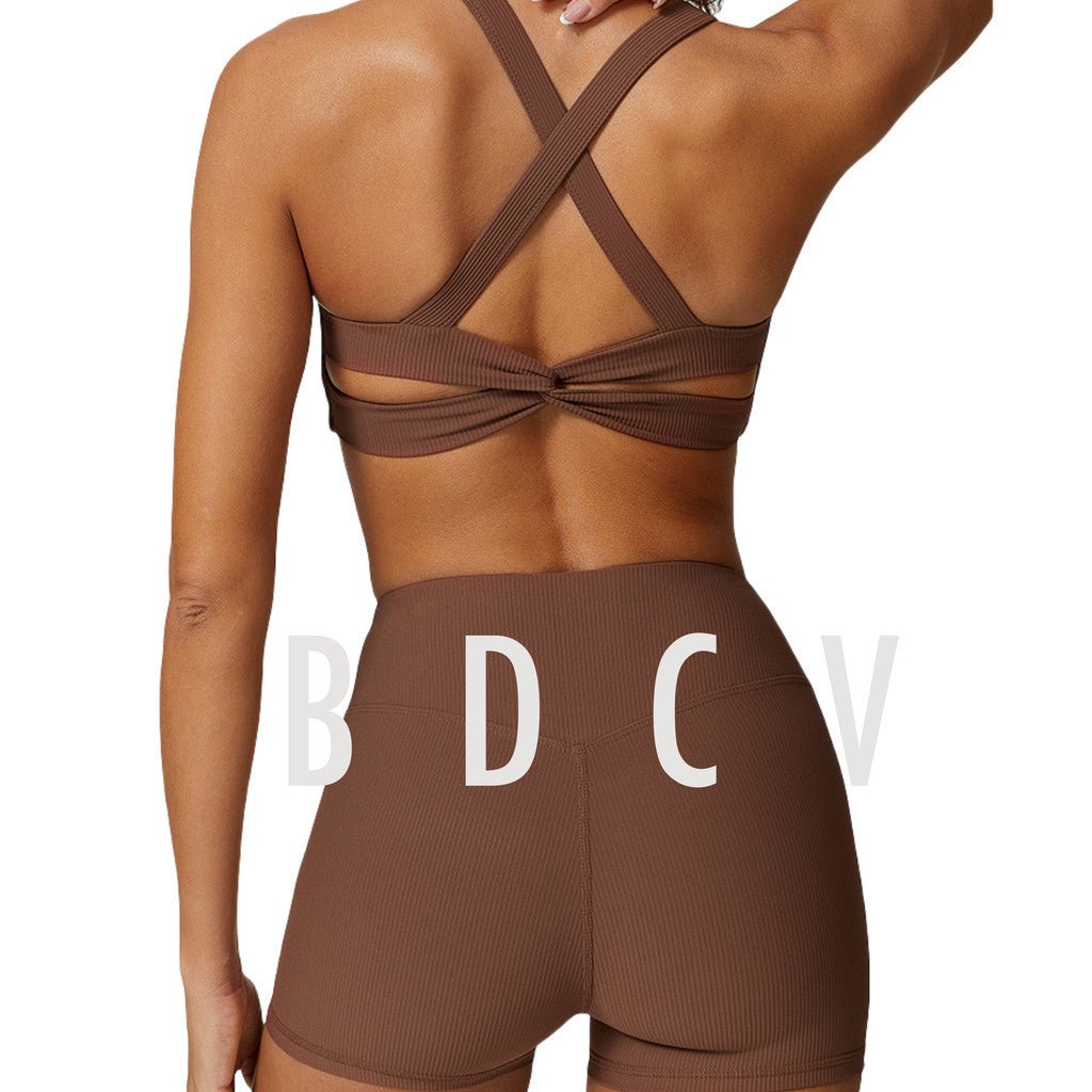 BDCV Stylish Yoga Active Wear Outfit Women High Elastic Sports Fitness Pilate Suit - BodyCarver