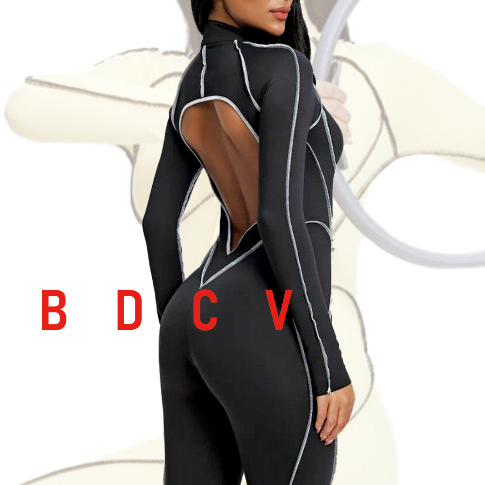 BDCV 25ss Women Sports Yoga Jumpsuit Split Design Build-in Bra One-Piece Bodysuit Yoga Wear