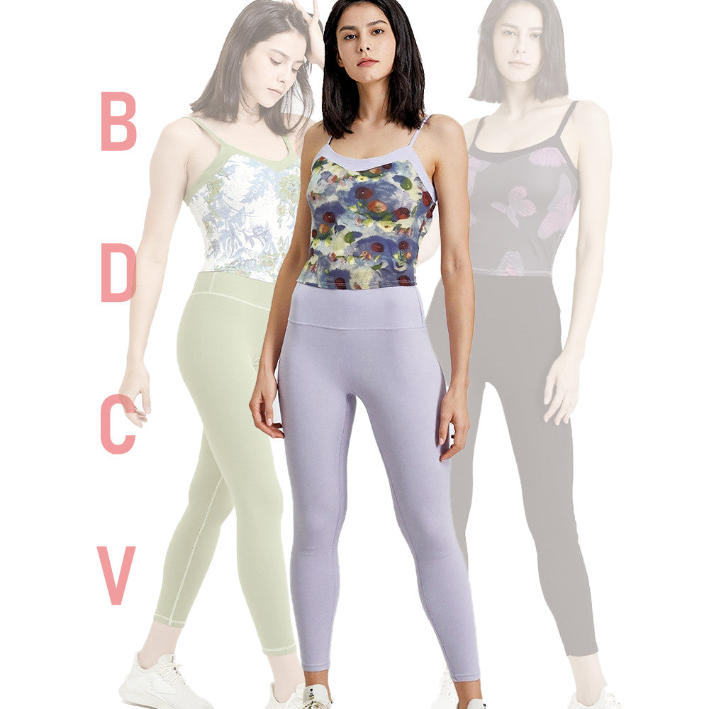 BDCV High Waist Tummy Control Yoga Sports Outfit