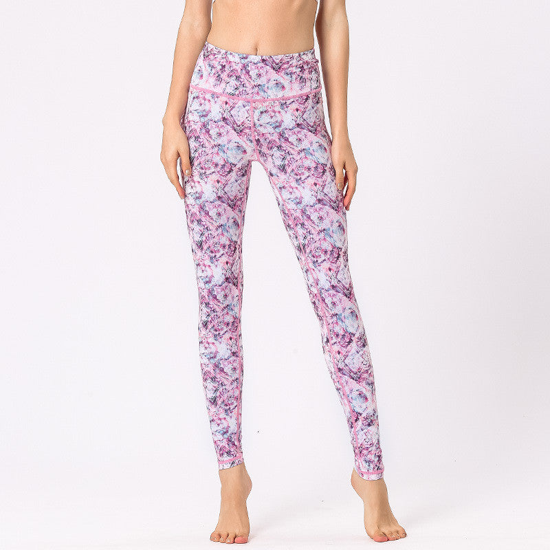 BDCV Charming Yoga Pants Women Flower Print Leggings