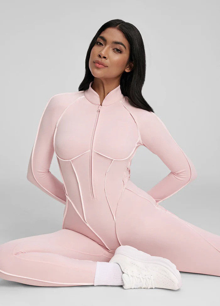 BDCV 25ss Women Sports Yoga Jumpsuit Split Design Build-in Bra One-Piece Bodysuit Yoga Wear