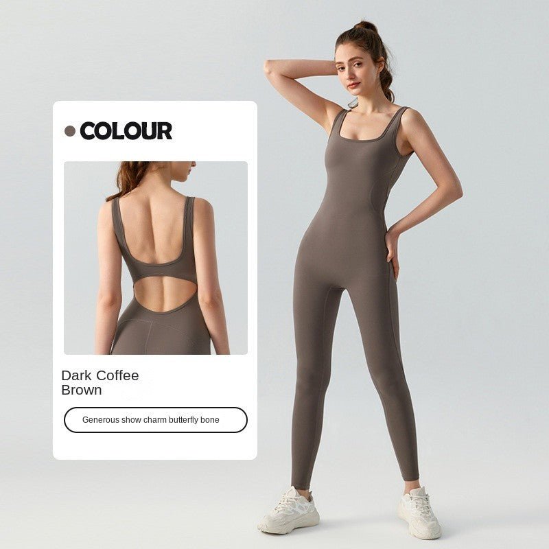 Stylish Yoga Bodysuit Women Buiild - In Bra One - Piece Sports Outfit Jumpsuit - BodyCarver