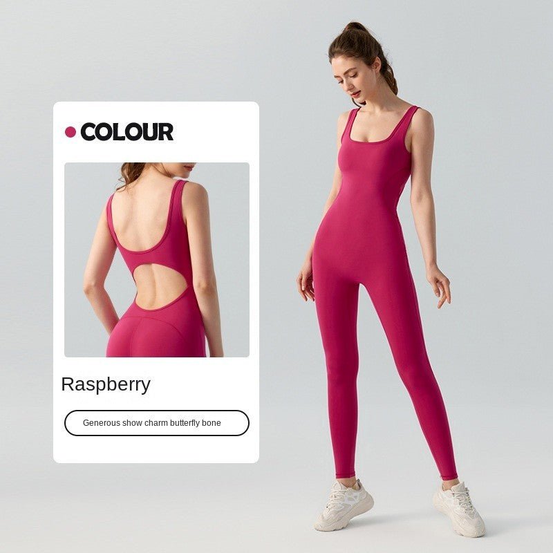 Stylish Yoga Bodysuit Women Buiild - In Bra One - Piece Sports Outfit Jumpsuit - BodyCarver
