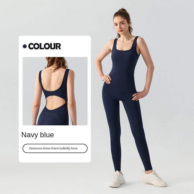 Stylish Yoga Bodysuit Women Buiild - In Bra One - Piece Sports Outfit Jumpsuit - BodyCarver