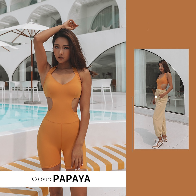 BC Beauty Back Design Women Jumpsuit Buttery Sports Suit All-in-one Yoga Jumpsuit WJ016