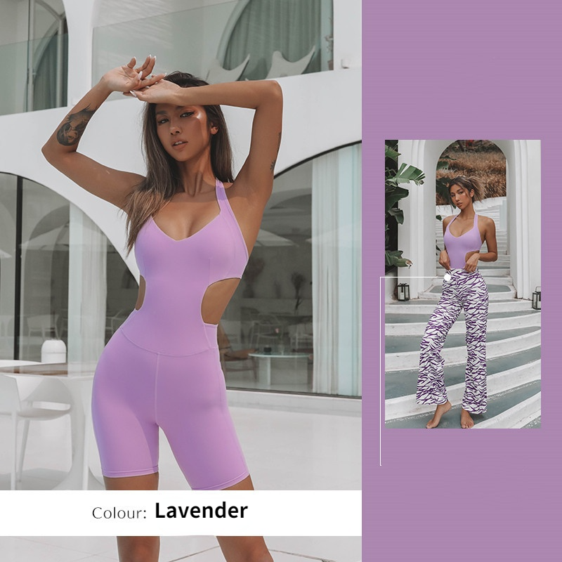 BC Beauty Back Design Women Jumpsuit Buttery Sports Suit All-in-one Yoga Jumpsuit WJ016