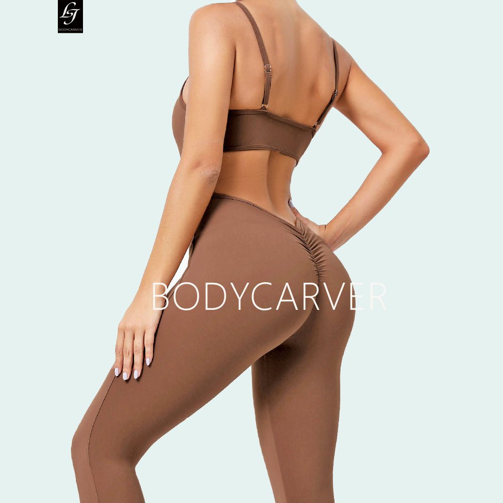 Backless Yoga Jumpsuit Women Padded One Piece Quick Drying Exercise Fitness Jumpsuit for Women - BodyCarver