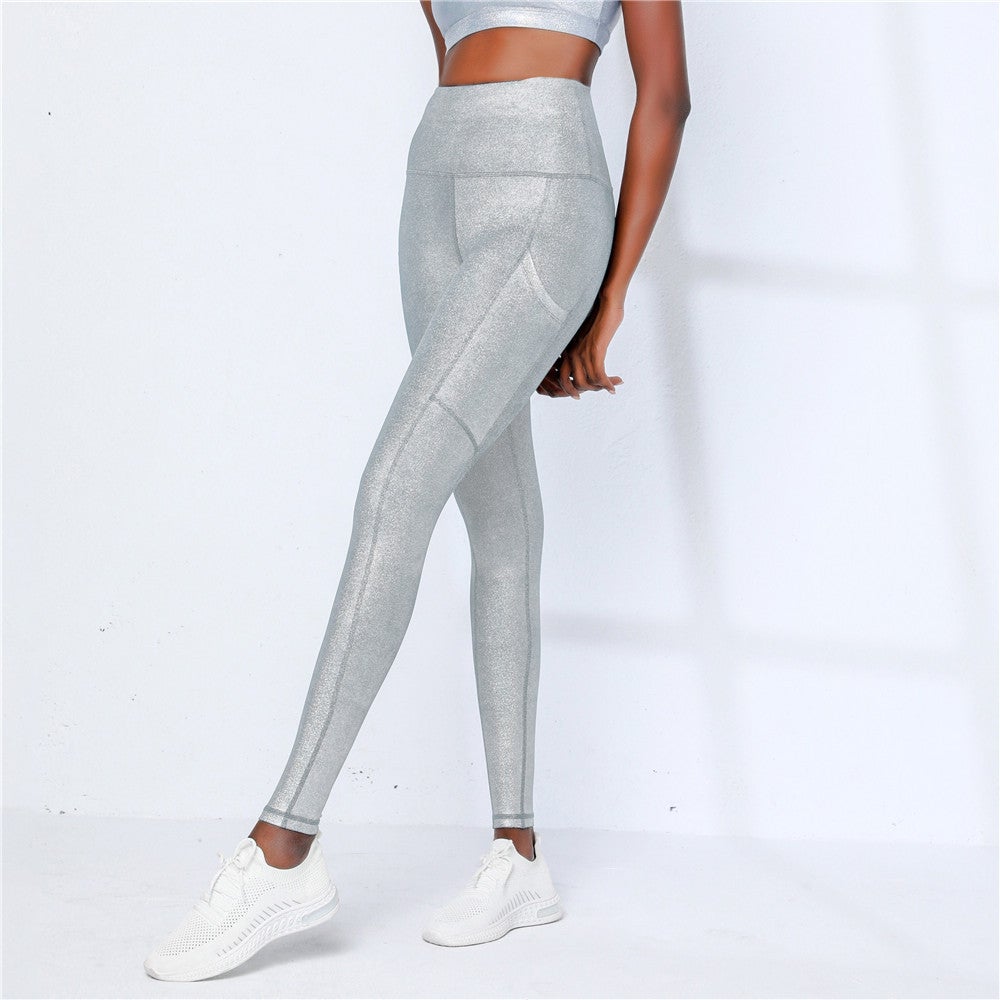 BC 22ss Women Diamond Piece Yoga Legging High Waist Elastic Fitness Pants WP012 - BodyCarver