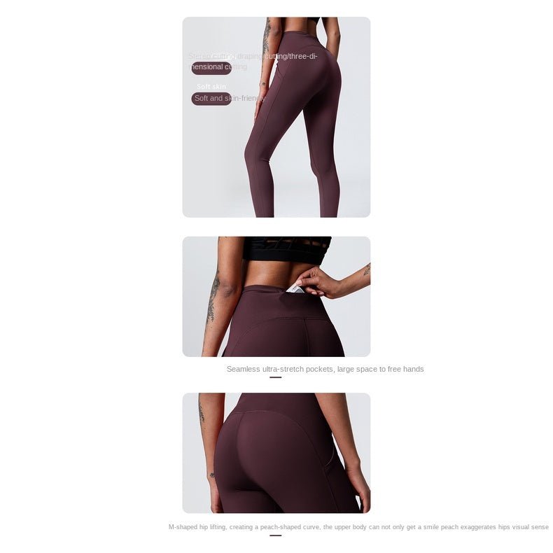 BC 23'' Yoga Pants Women Sports Pants with Zip Pocket Buttery Elasitc Fitness Running Workout Legging Women - BodyCarver