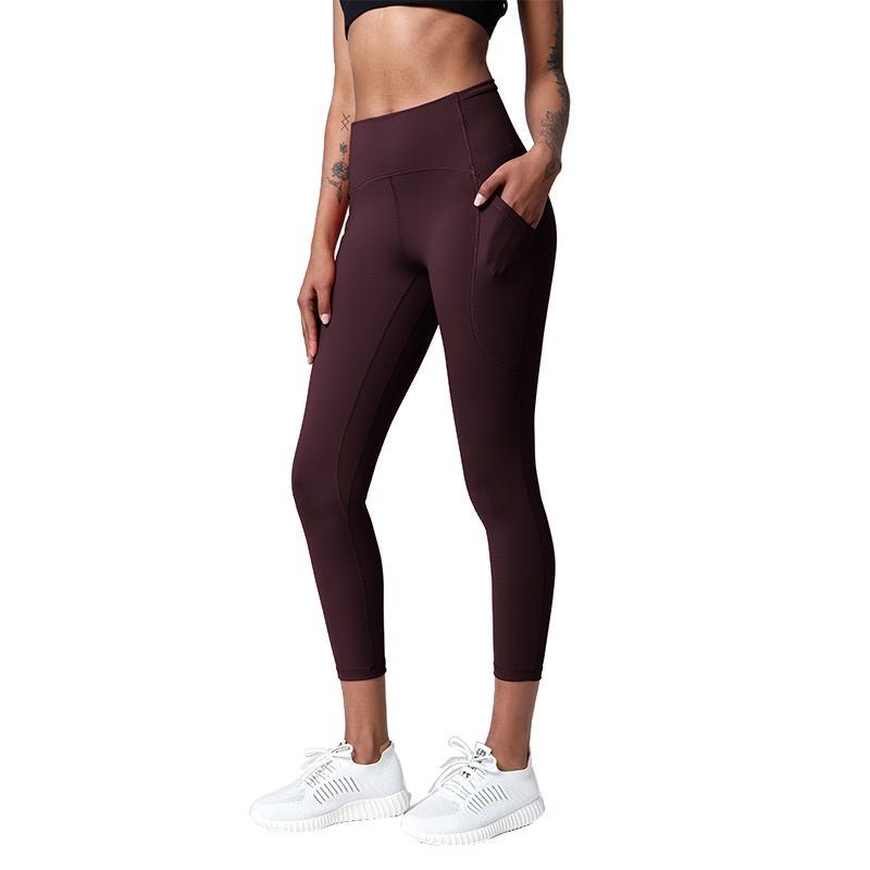 BC 23'' Yoga Pants Women Sports Pants with Zip Pocket Buttery Elasitc Fitness Running Workout Legging Women - BodyCarver