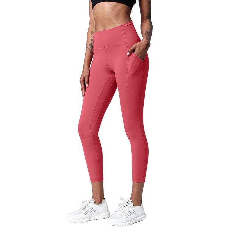 BC 23'' Yoga Pants Women Sports Pants with Zip Pocket Buttery Elasitc Fitness Running Workout Legging Women - BodyCarver
