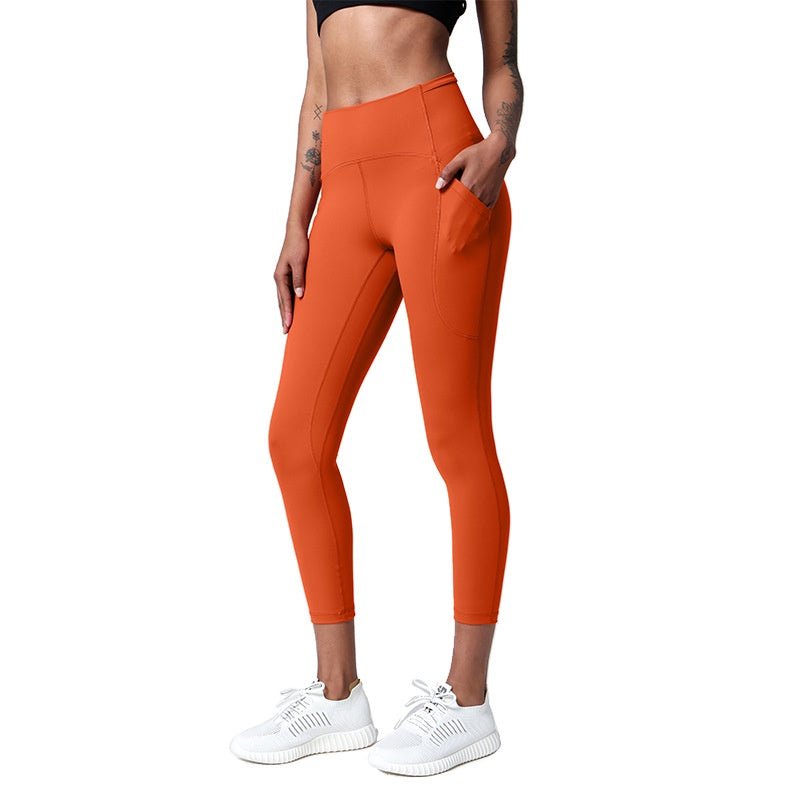 BC 23'' Yoga Pants Women Sports Pants with Zip Pocket Buttery Elasitc Fitness Running Workout Legging Women - BodyCarver