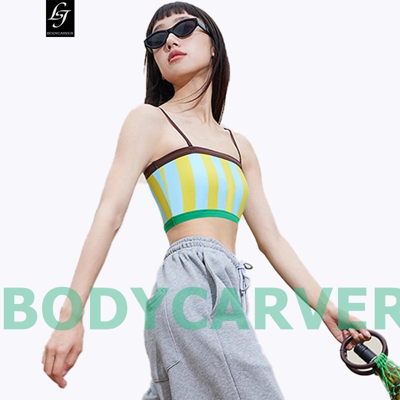 BC Athleisure Camisole Women Buttery Sports Top with Pad Fitness Gym Women Yoga Camisole Breathable Elastic Casual Top - BodyCarver