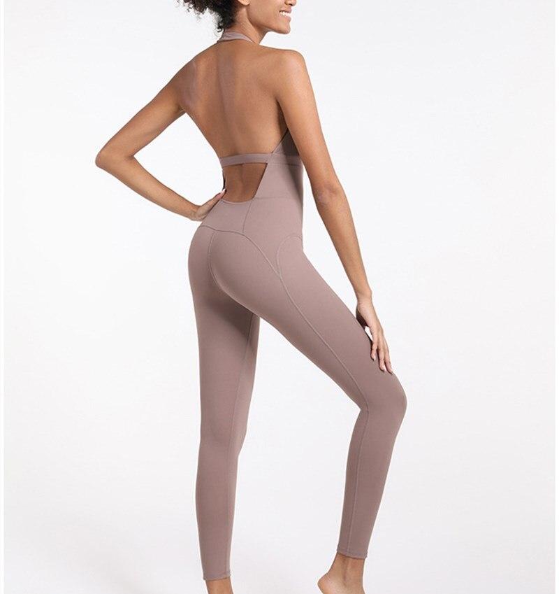 BC Backless Women Aerial Yoga Set Gym Running Training Workout Athletic Suit WJ017 - BodyCarver