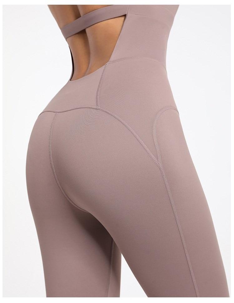 BC Backless Women Aerial Yoga Set Gym Running Training Workout Athletic Suit WJ017 - BodyCarver