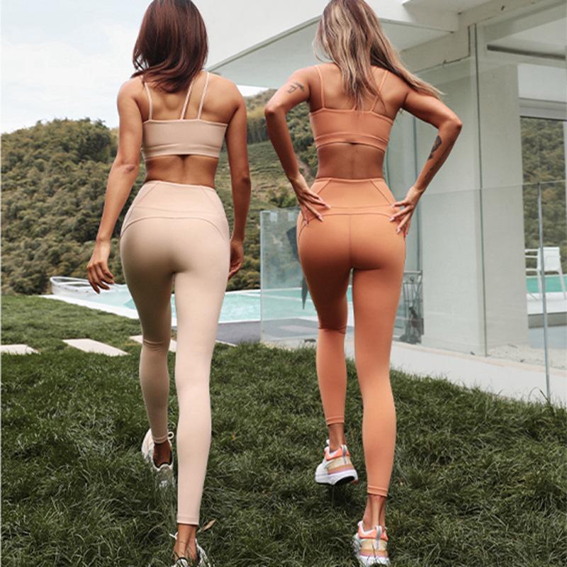 BC Buttery Women Sports Set Wear Yoga Suit with Designed Sports Bra and Hip Lifting Legging WS017 - BodyCarver