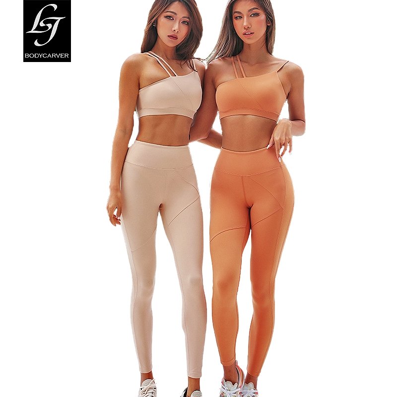 BC Buttery Women Sports Set Wear Yoga Suit with Designed Sports Bra and Hip Lifting Legging WS017 - BodyCarver