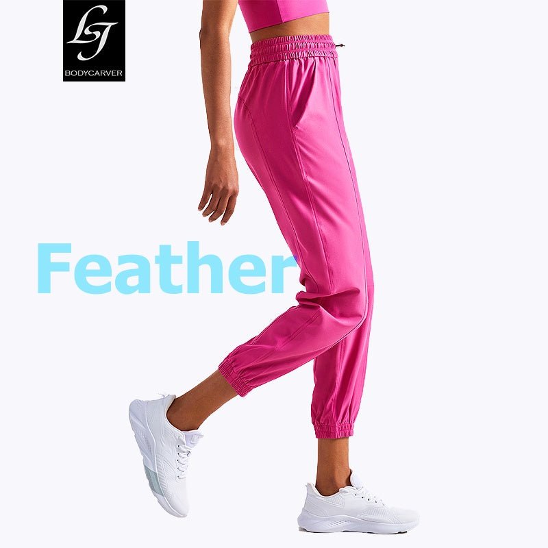 BC Casual Pants Women Athleisure Sports Workout Pant Loose Running Fitness Long Pants WP014 - BodyCarver