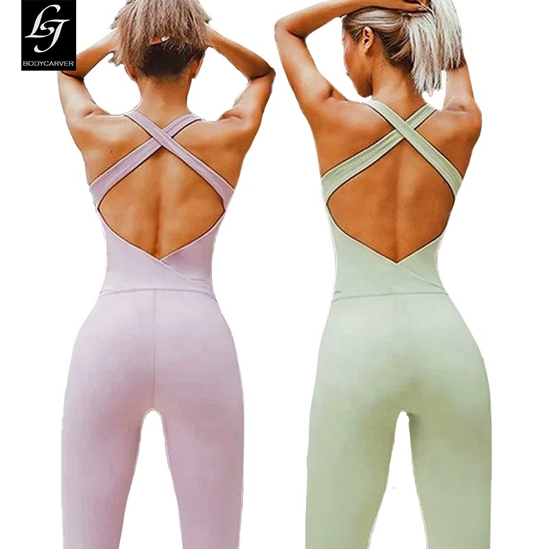BC Design Women Aerial Yoga Elastic Sports Bodysuit WJ011 - BodyCarver