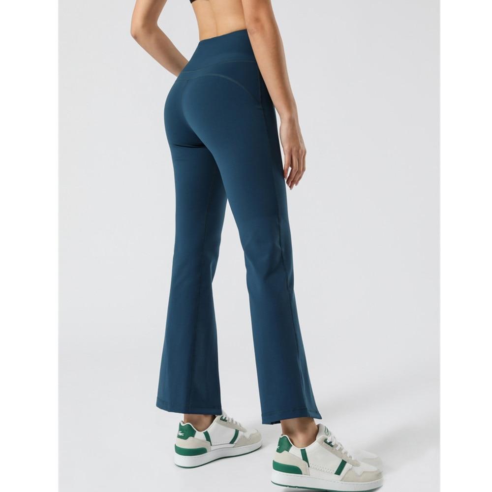 BC Design Women Flared Casual Trousers Elastic Yoga Leggings WP010 - BodyCarver