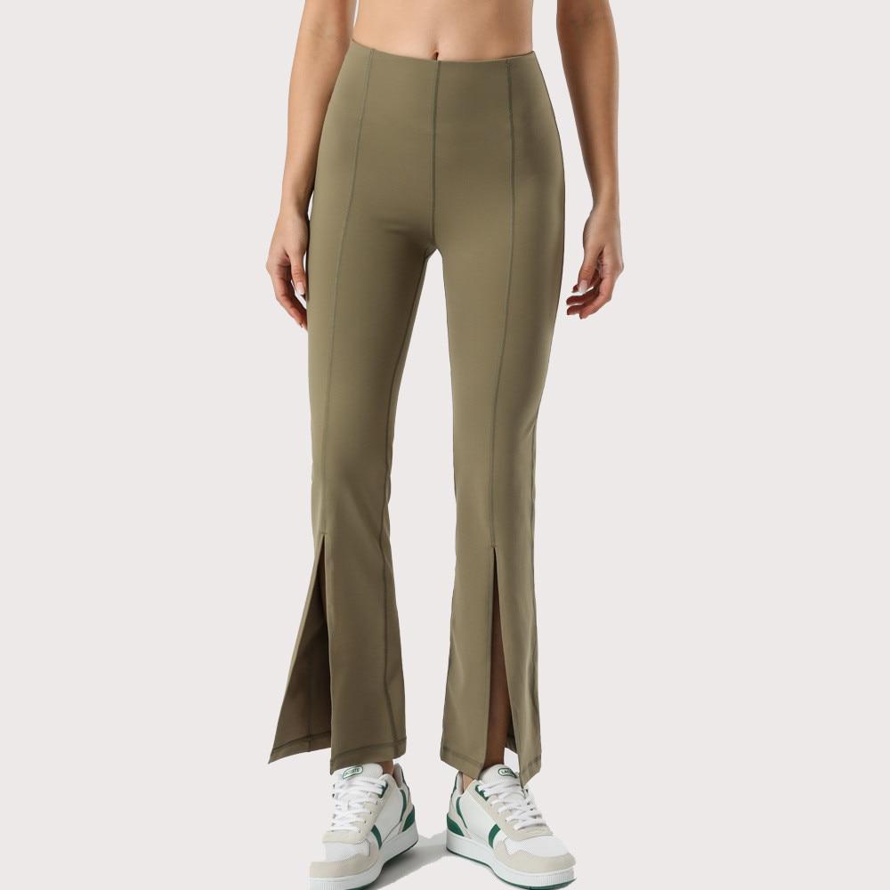 BC Design Women Flared Casual Trousers Elastic Yoga Leggings WP010 - BodyCarver