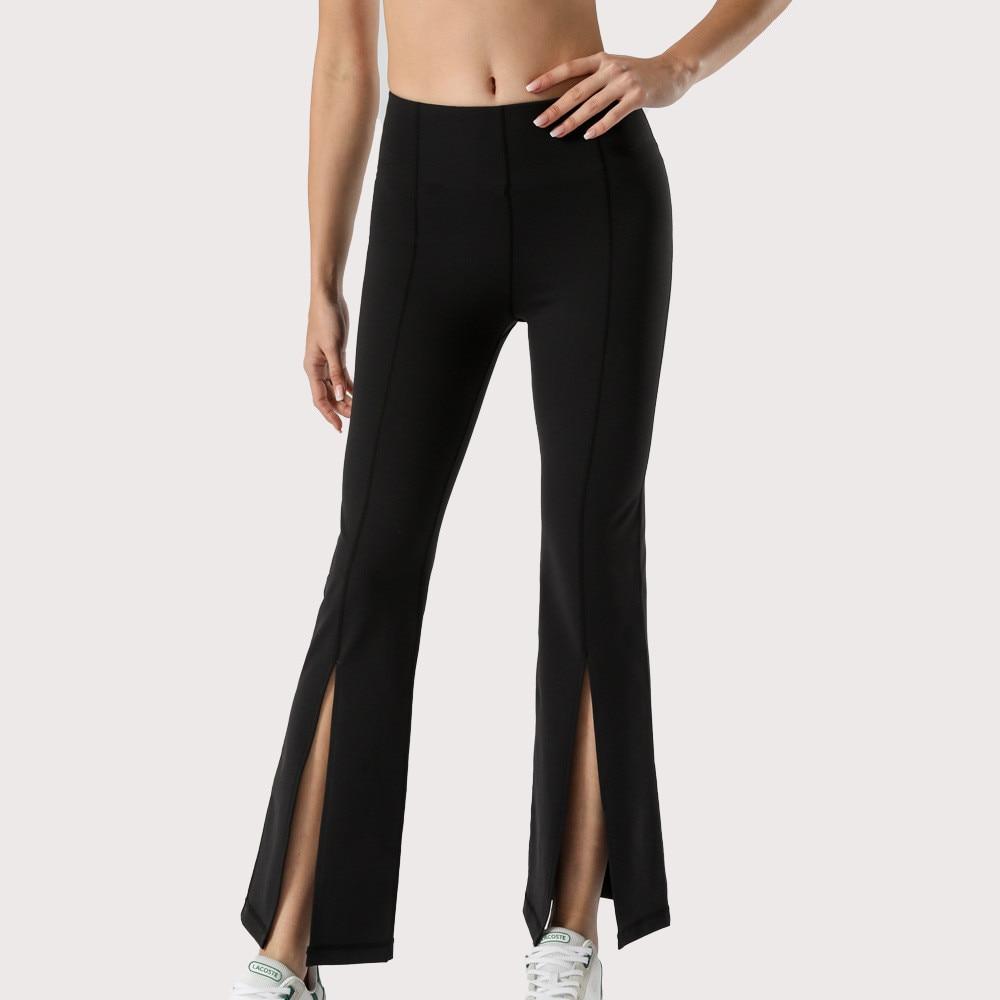 BC Design Women Flared Casual Trousers Elastic Yoga Leggings WP010 - BodyCarver