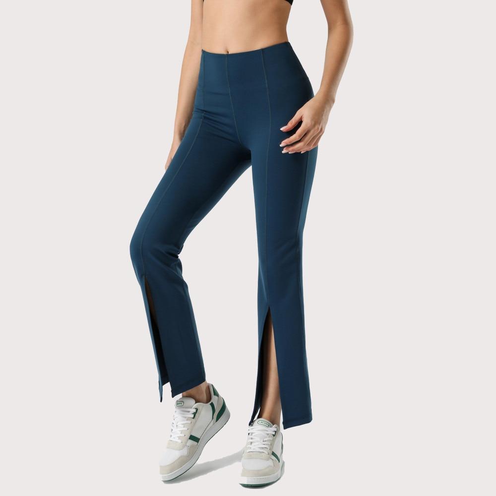 BC Design Women Flared Casual Trousers Elastic Yoga Leggings WP010 - BodyCarver