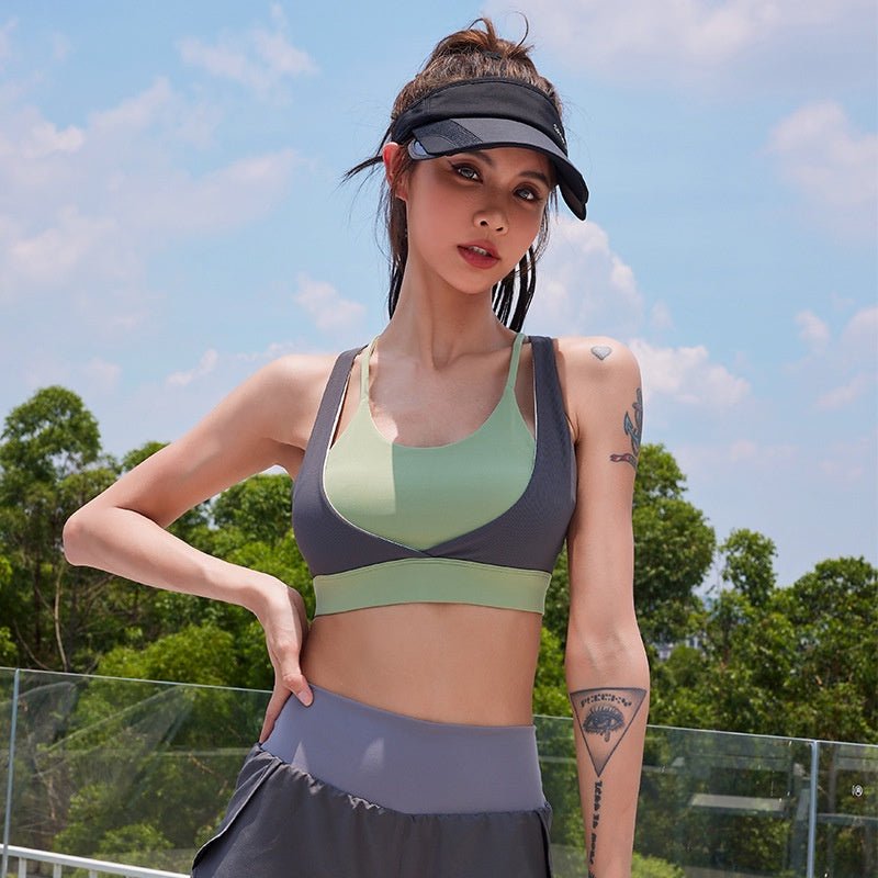 BC High Impact Sports Bra Women Shockproof Yoga Bra Elastic Back Buckle Running Fitness Bra - BodyCarver