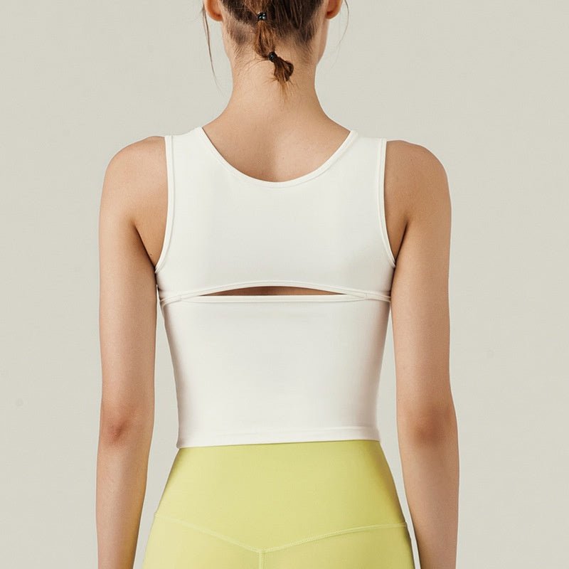 BC Hollow Sports Casual Crop Top Women Fitness Yoga Top with Pad Activewear Women Buttery Daily Tshirt WT016 - BodyCarver