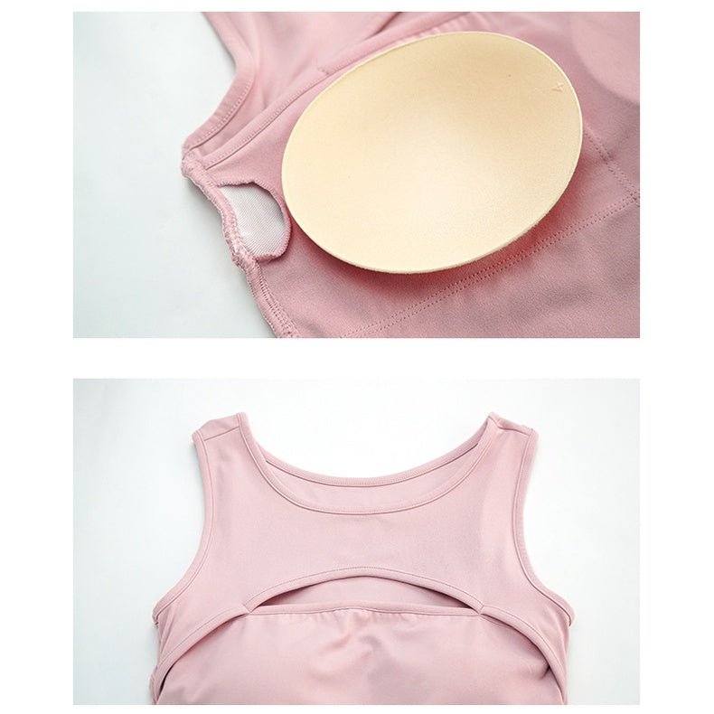 BC Hollow Sports Casual Crop Top Women Fitness Yoga Top with Pad Activewear Women Buttery Daily Tshirt WT016 - BodyCarver
