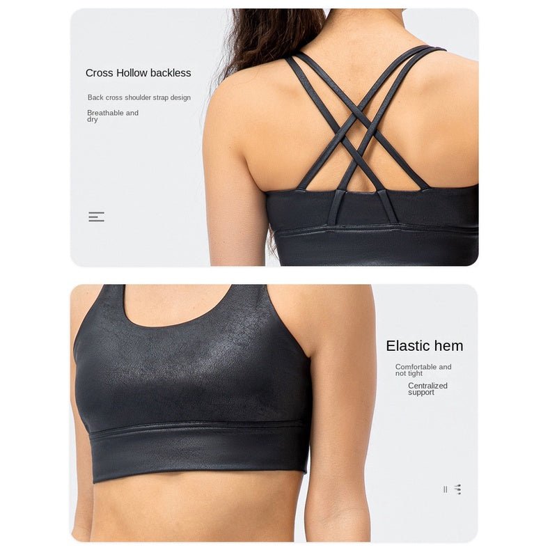 BC MARBLE Sports Wear for Women Yoga Suit High Support Sports Bra Elastic High Waist Yoga Pants Leather Pattern Fitness Leisure Suit - BodyCarver