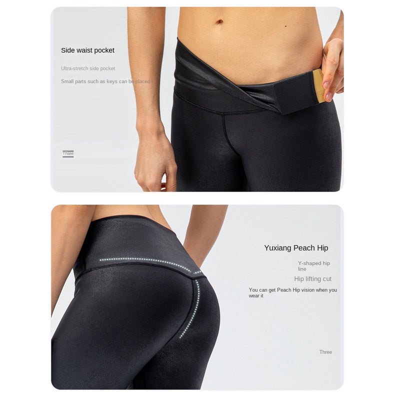 BC MARBLE Sports Wear for Women Yoga Suit High Support Sports Bra Elastic High Waist Yoga Pants Leather Pattern Fitness Leisure Suit - BodyCarver