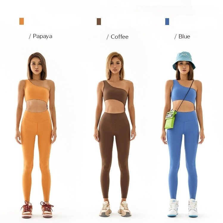BC New Design Women Single Shoulder Aerial Yoga Jumpsuit Gym Fitness Suit WJ020 - BodyCarver