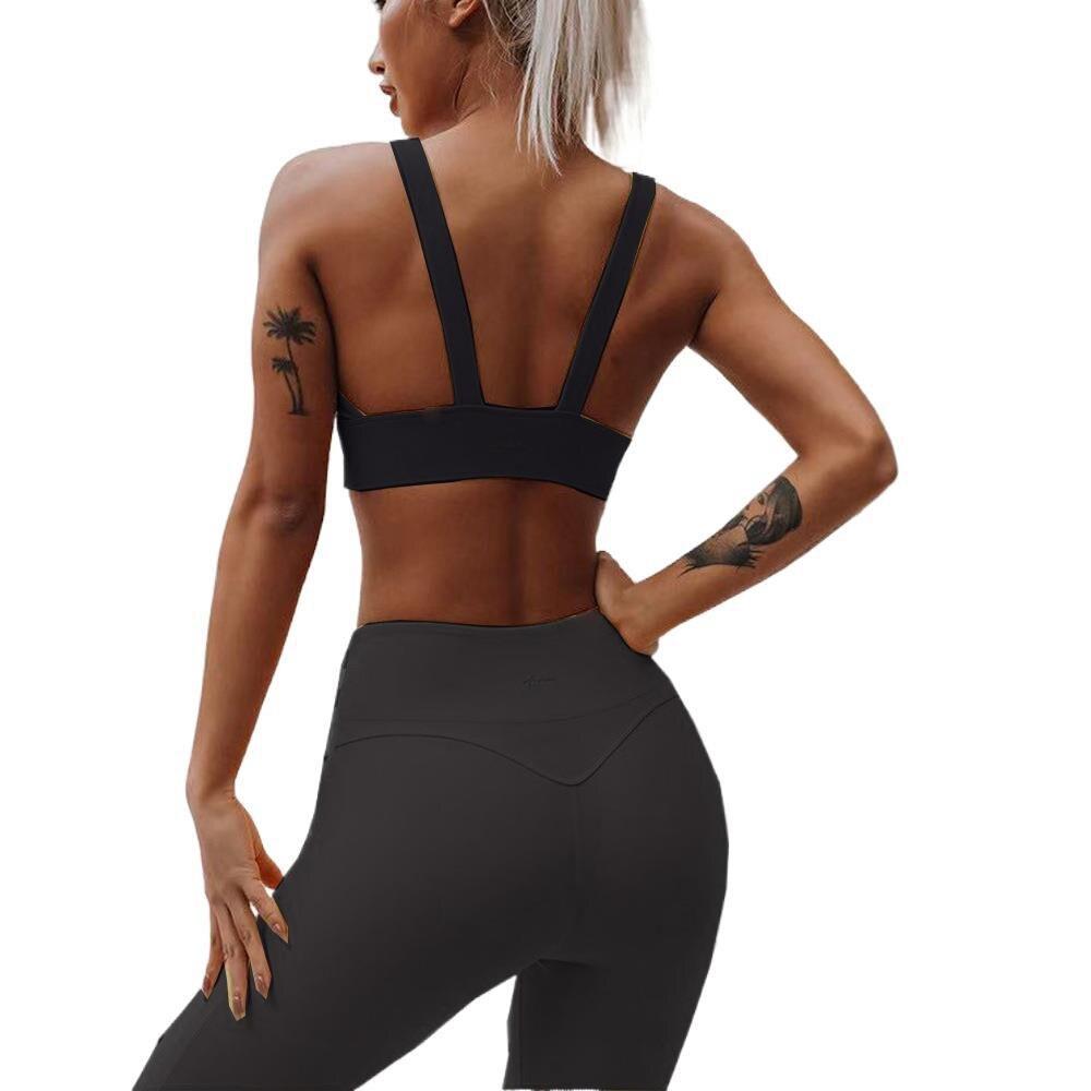 BC New Design Women Sportswear Set High Support Sports Bras Stretch Leggings Yoga Suit WS018 - BodyCarver