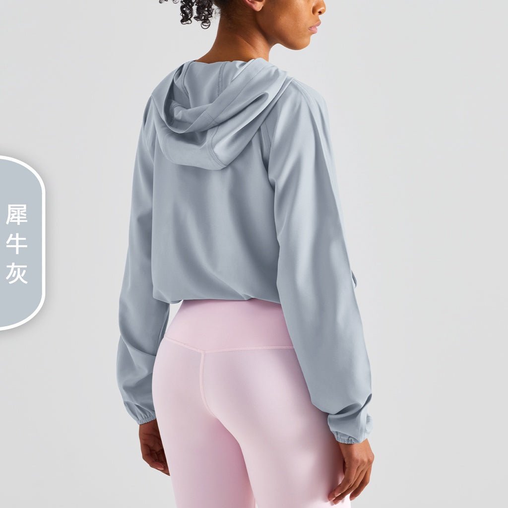 BC NEW Sports Hoodies Women Cool Feeling Running Fitness Outfit Light and Breathable Fabric Sunproof Women Hoodie - BodyCarver