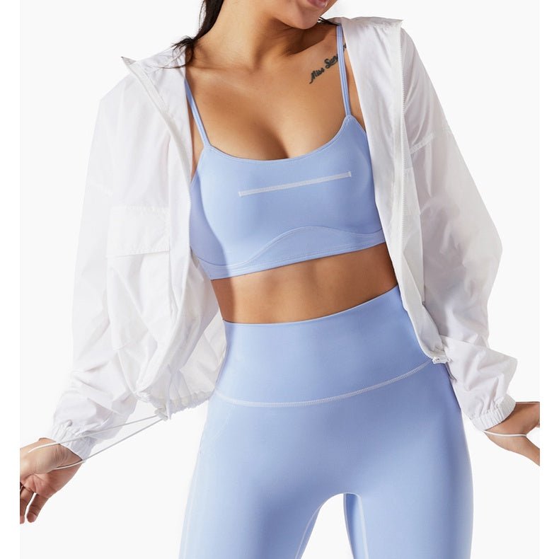 BC New Sports Zipper Jacket Women Hoodie Sun-protective Clothing Women's Running Casual Windbreaker WJK011 - BodyCarver