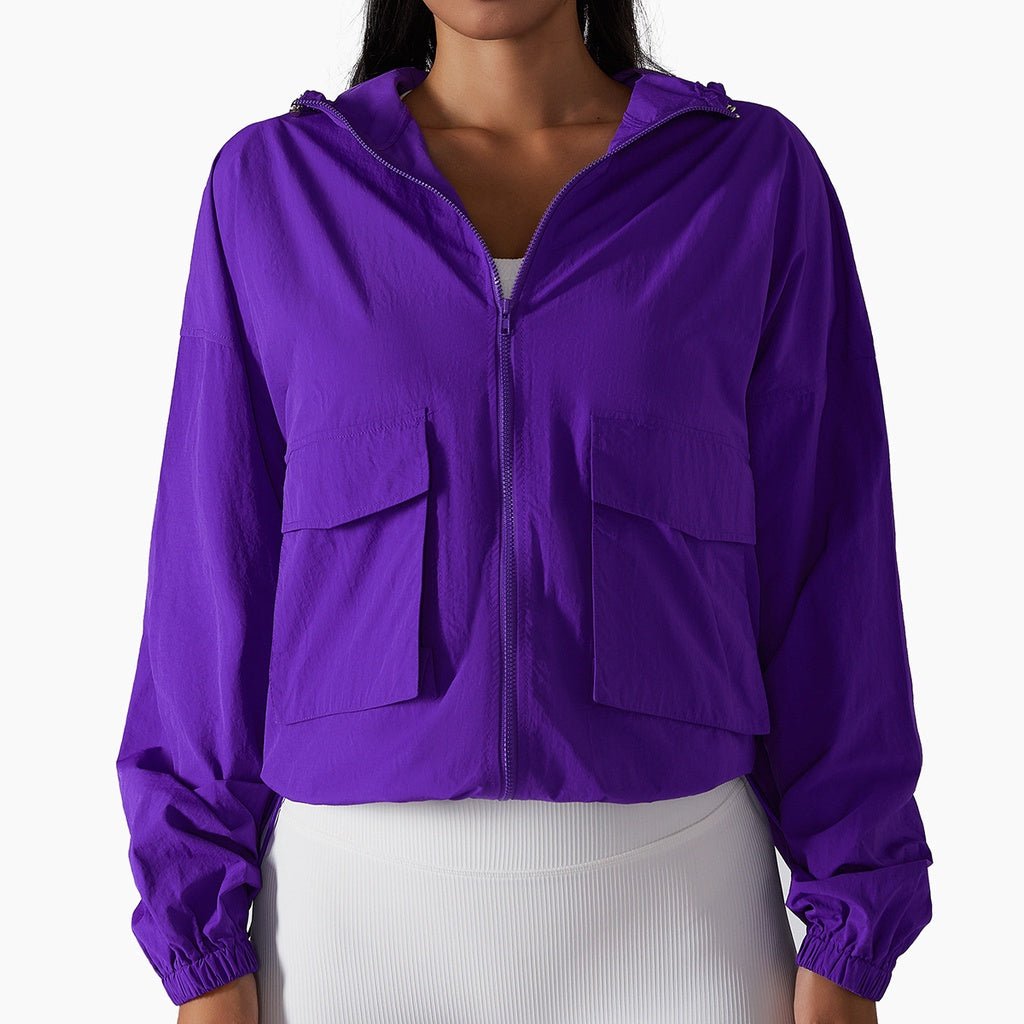 BC New Sports Zipper Jacket Women Hoodie Sun-protective Clothing Women's Running Casual Windbreaker WJK011 - BodyCarver