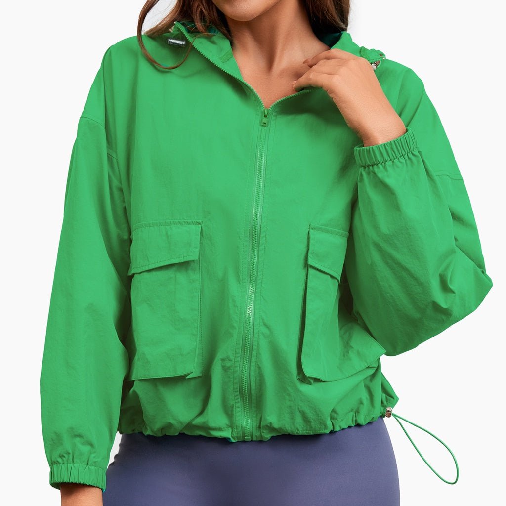 BC New Sports Zipper Jacket Women Hoodie Sun-protective Clothing Women's Running Casual Windbreaker WJK011 - BodyCarver