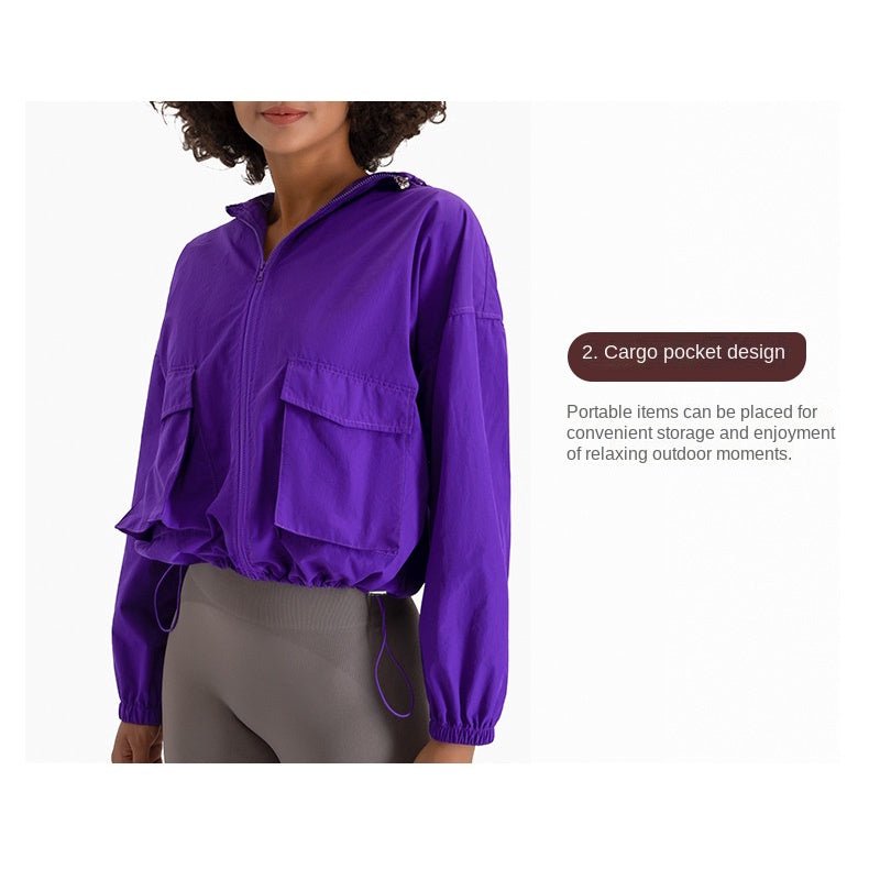 BC New Sports Zipper Jacket Women Hoodie Sun-protective Clothing Women's Running Casual Windbreaker WJK011 - BodyCarver