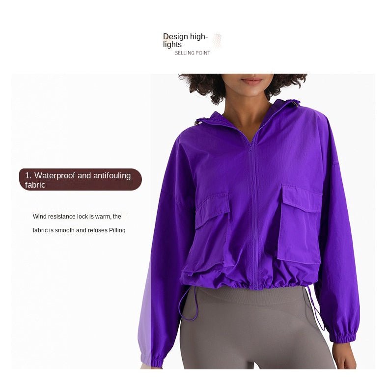 BC New Sports Zipper Jacket Women Hoodie Sun-protective Clothing Women's Running Casual Windbreaker WJK011 - BodyCarver