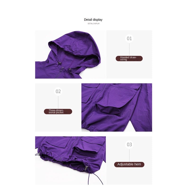BC New Sports Zipper Jacket Women Hoodie Sun-protective Clothing Women's Running Casual Windbreaker WJK011 - BodyCarver