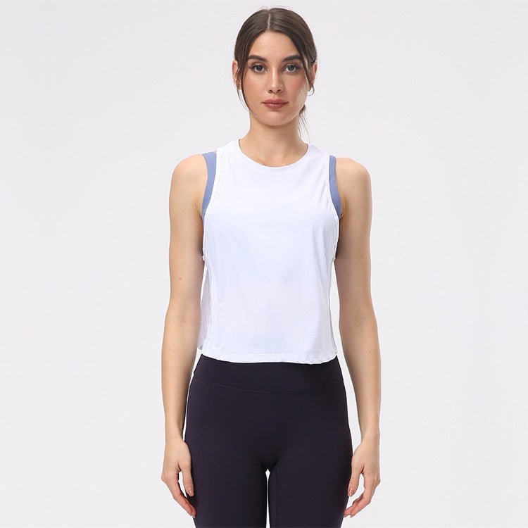 BC Shutter Yoga Vest Women Sports Fitness Top Beauty Back Design Workout Top Elastic Women Vest - BodyCarver