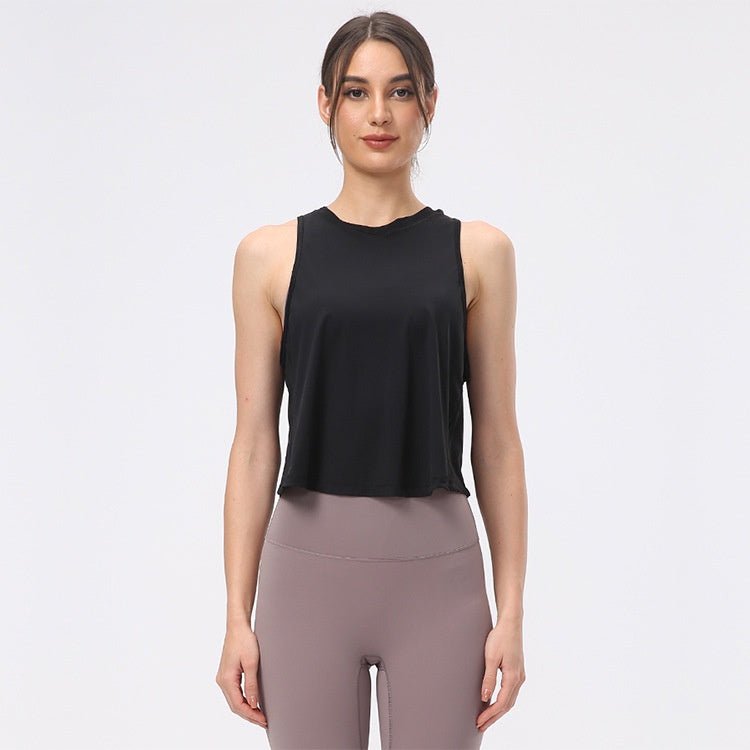 BC Shutter Yoga Vest Women Sports Fitness Top Beauty Back Design Workout Top Elastic Women Vest - BodyCarver