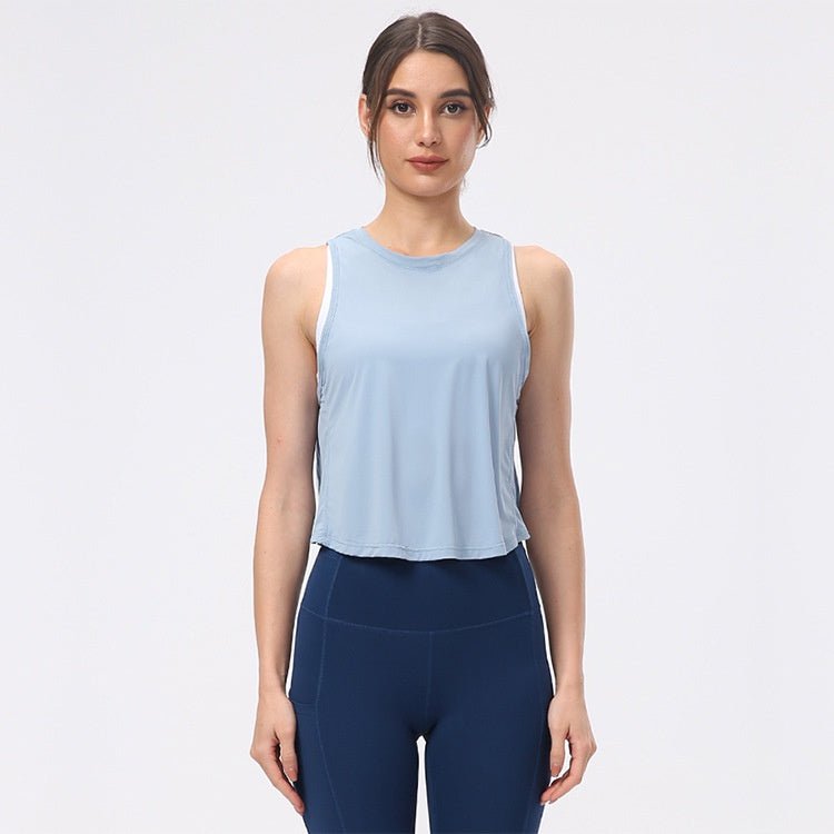 BC Shutter Yoga Vest Women Sports Fitness Top Beauty Back Design Workout Top Elastic Women Vest - BodyCarver
