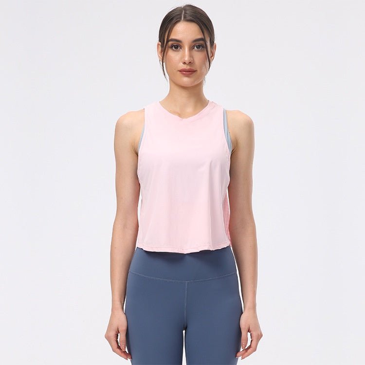 BC Shutter Yoga Vest Women Sports Fitness Top Beauty Back Design Workout Top Elastic Women Vest - BodyCarver