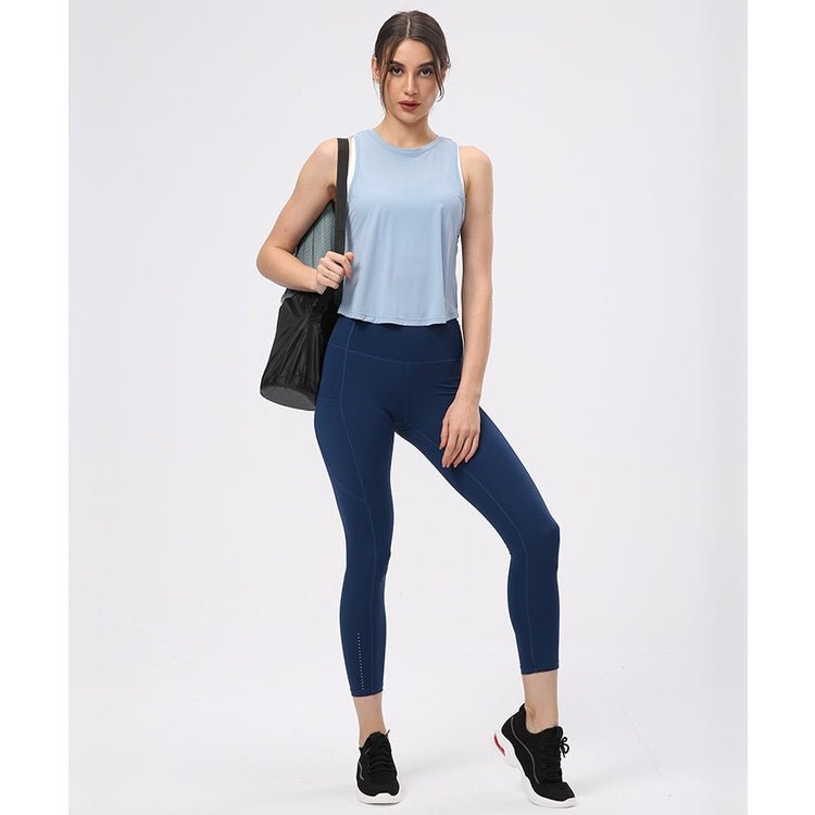 BC Shutter Yoga Vest Women Sports Fitness Top Beauty Back Design Workout Top Elastic Women Vest - BodyCarver