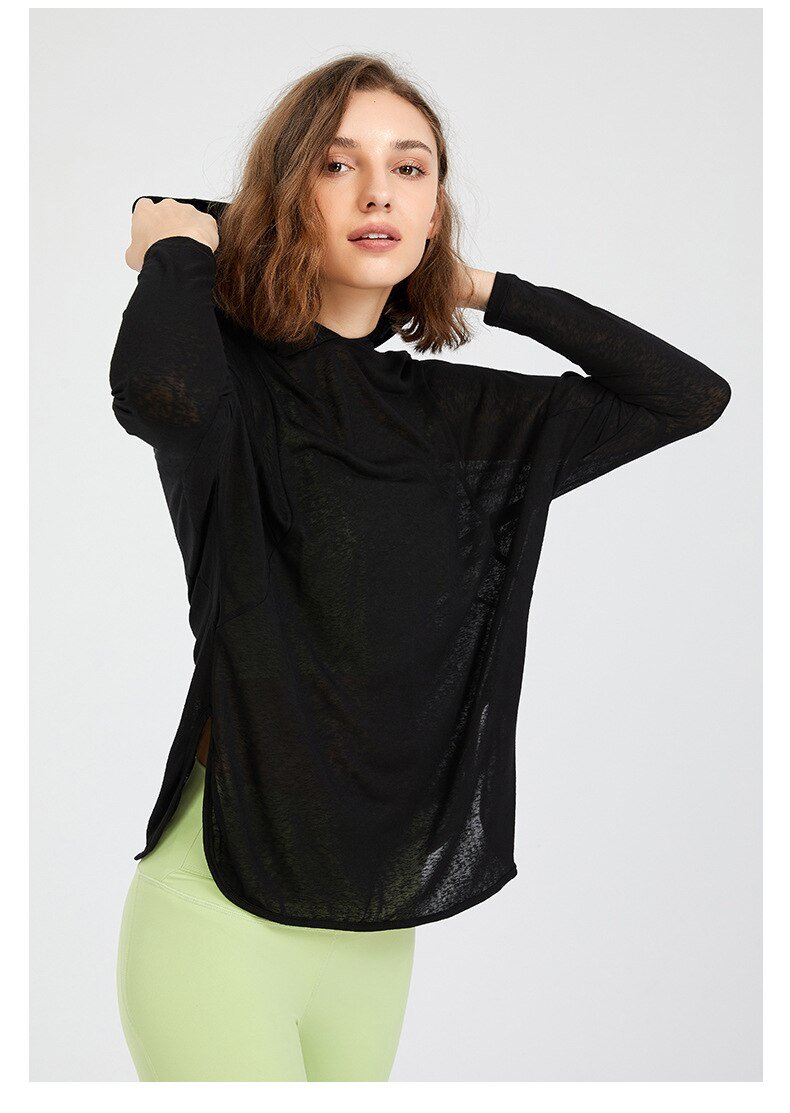 BC Swift Women Casual T-Shirt Yoga Hooded Tees WT010 - BodyCarver