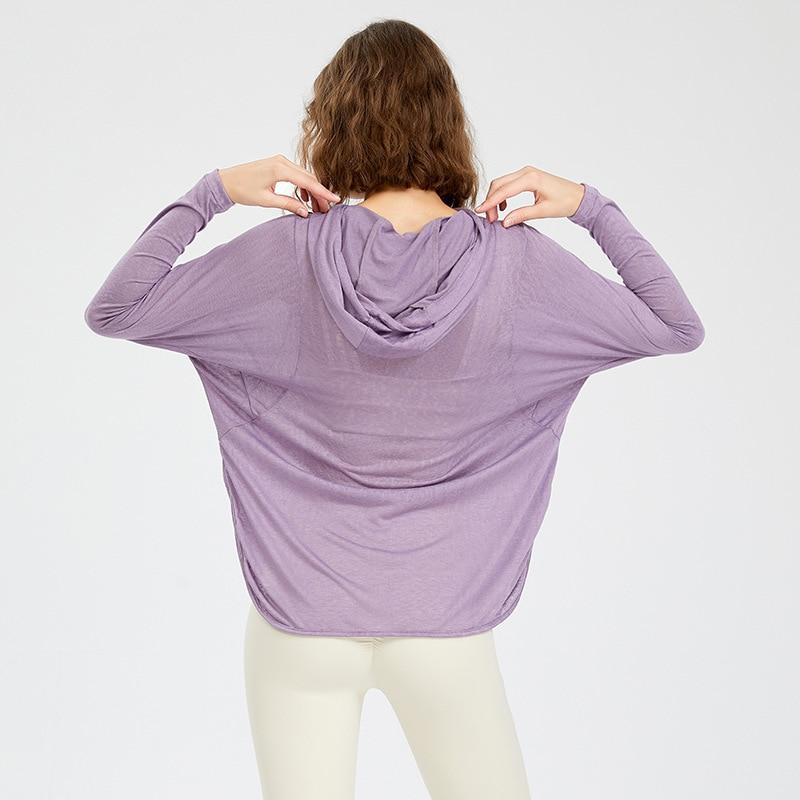 BC Swift Women Casual T-Shirt Yoga Hooded Tees WT010 - BodyCarver