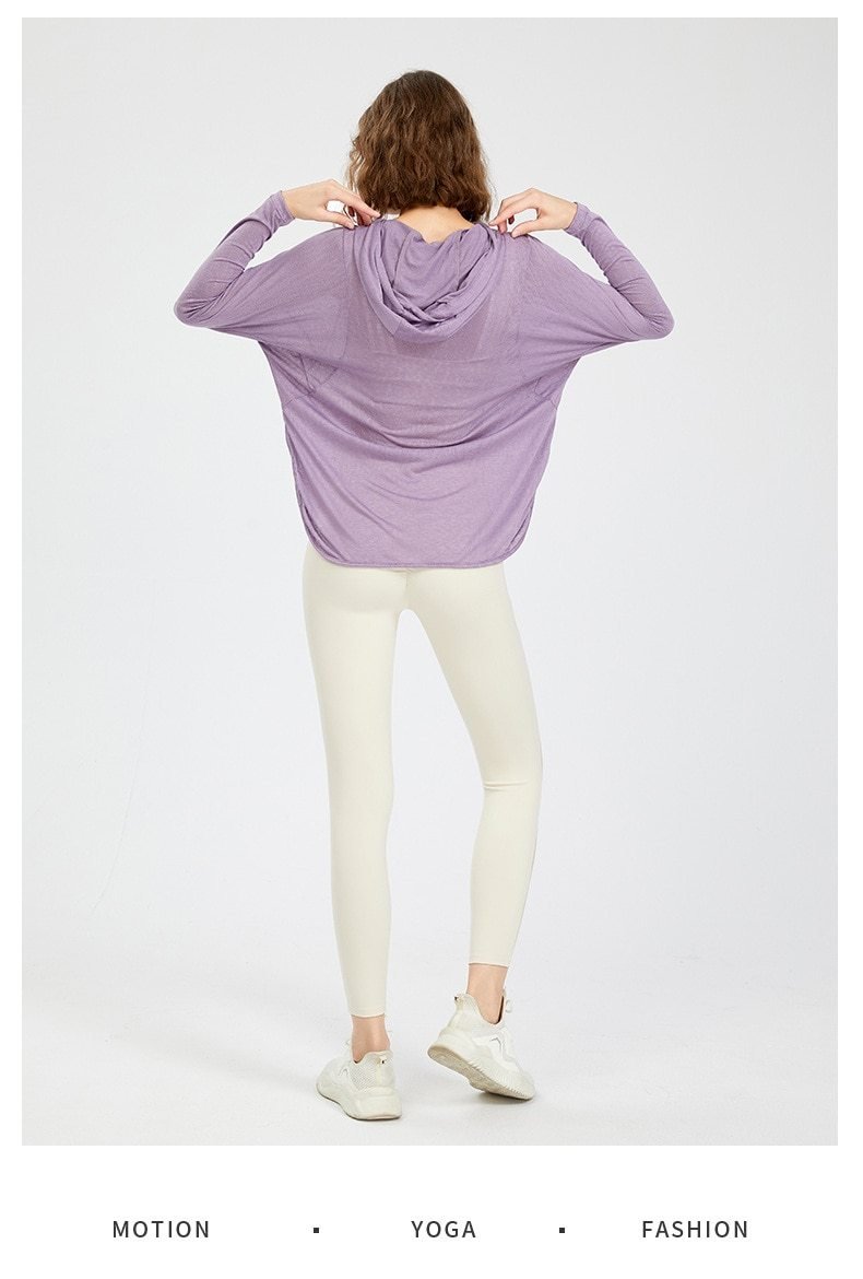 BC Swift Women Casual T-Shirt Yoga Hooded Tees WT010 - BodyCarver